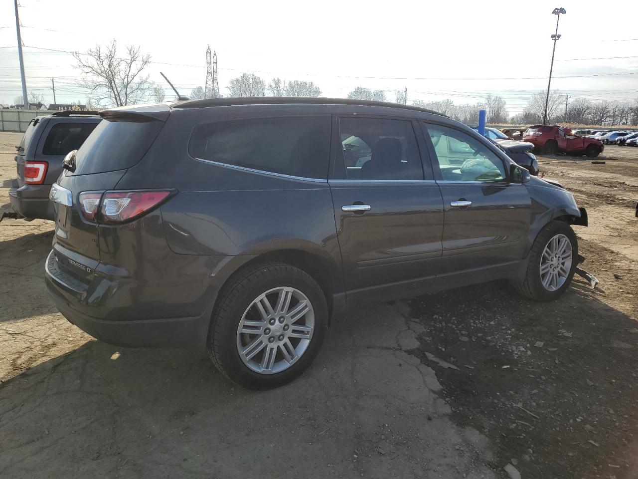 2013 Chevrolet Traverse VIN 1GNKRGKD4DJ262862 Copart auction photo, front end damage thumbnail 3