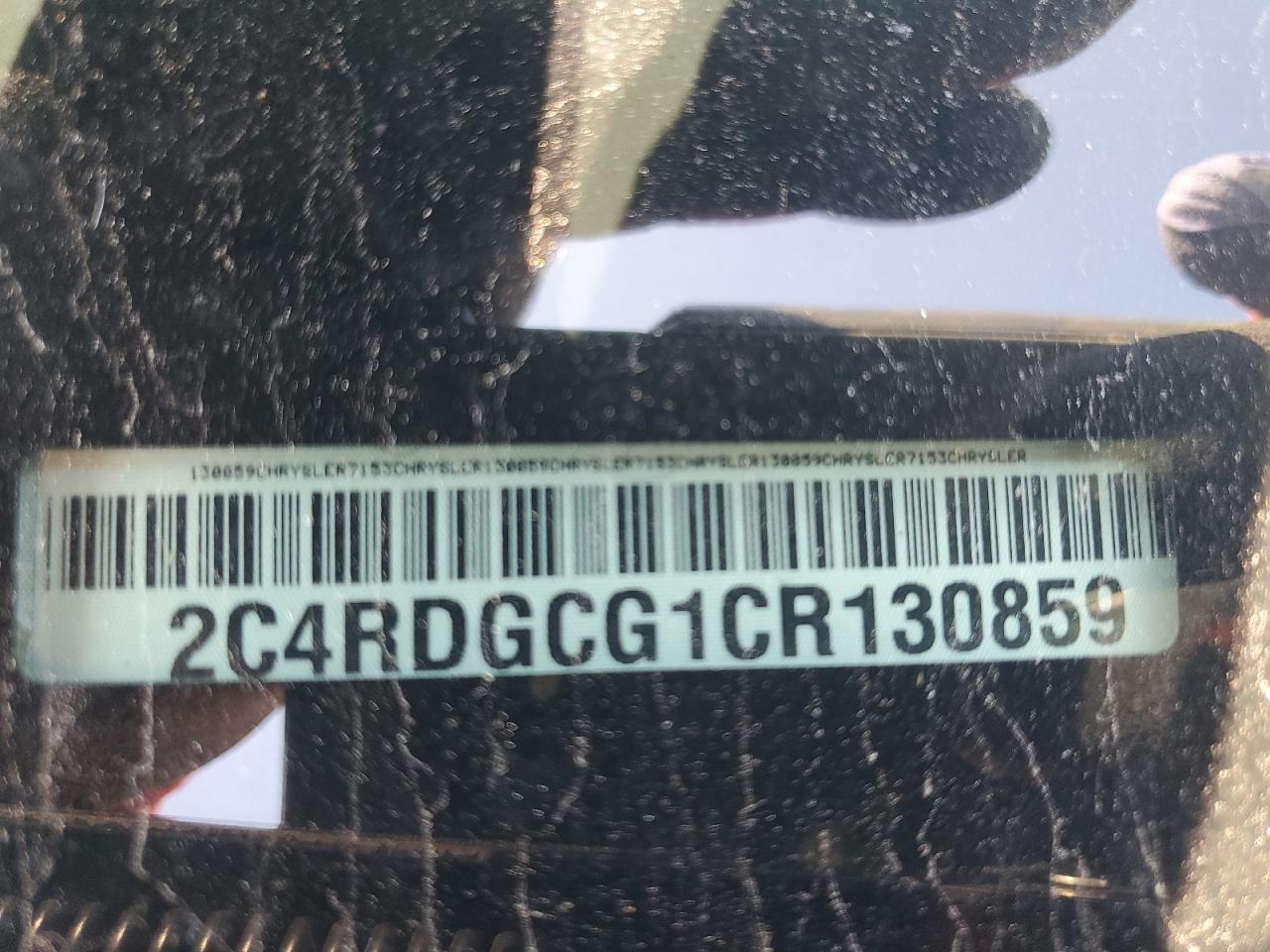 2012 Dodge Caravan VIN 2C4RDGCG1CR130859 Copart auction photo, front end / side damage thumbnail 14
