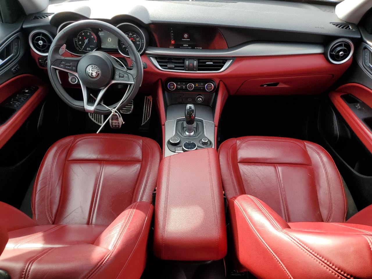 2019 Alfa Romeo Stelvio VIN ZASPAKAN8K7C59404 Copart auction photo, front end / side damage thumbnail 8