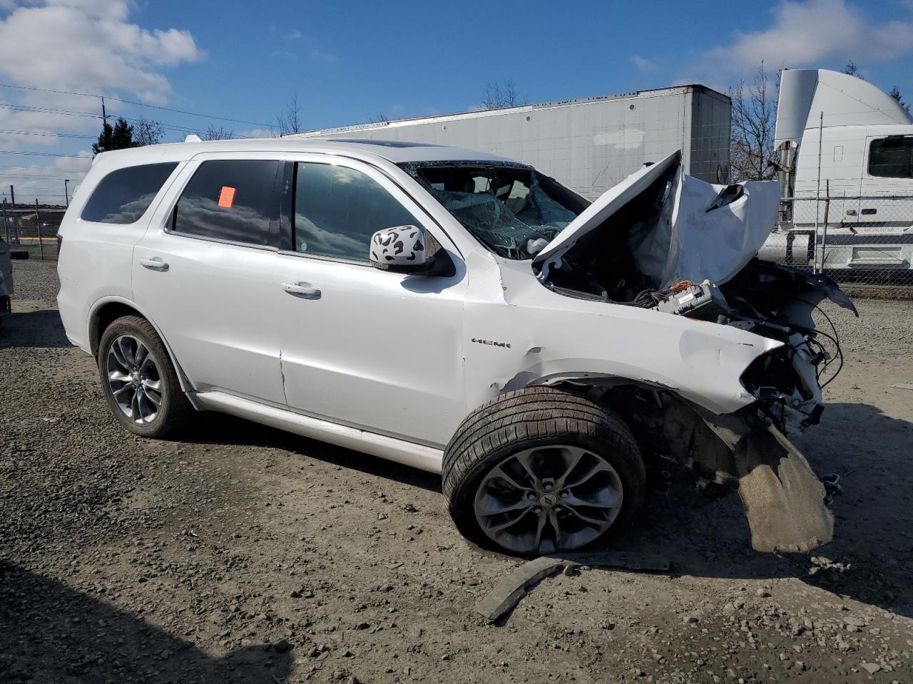 2020 Dodge Durango VIN 1C4SDJCT7LC283380 Copart auction photo, front end / side damage thumbnail 4