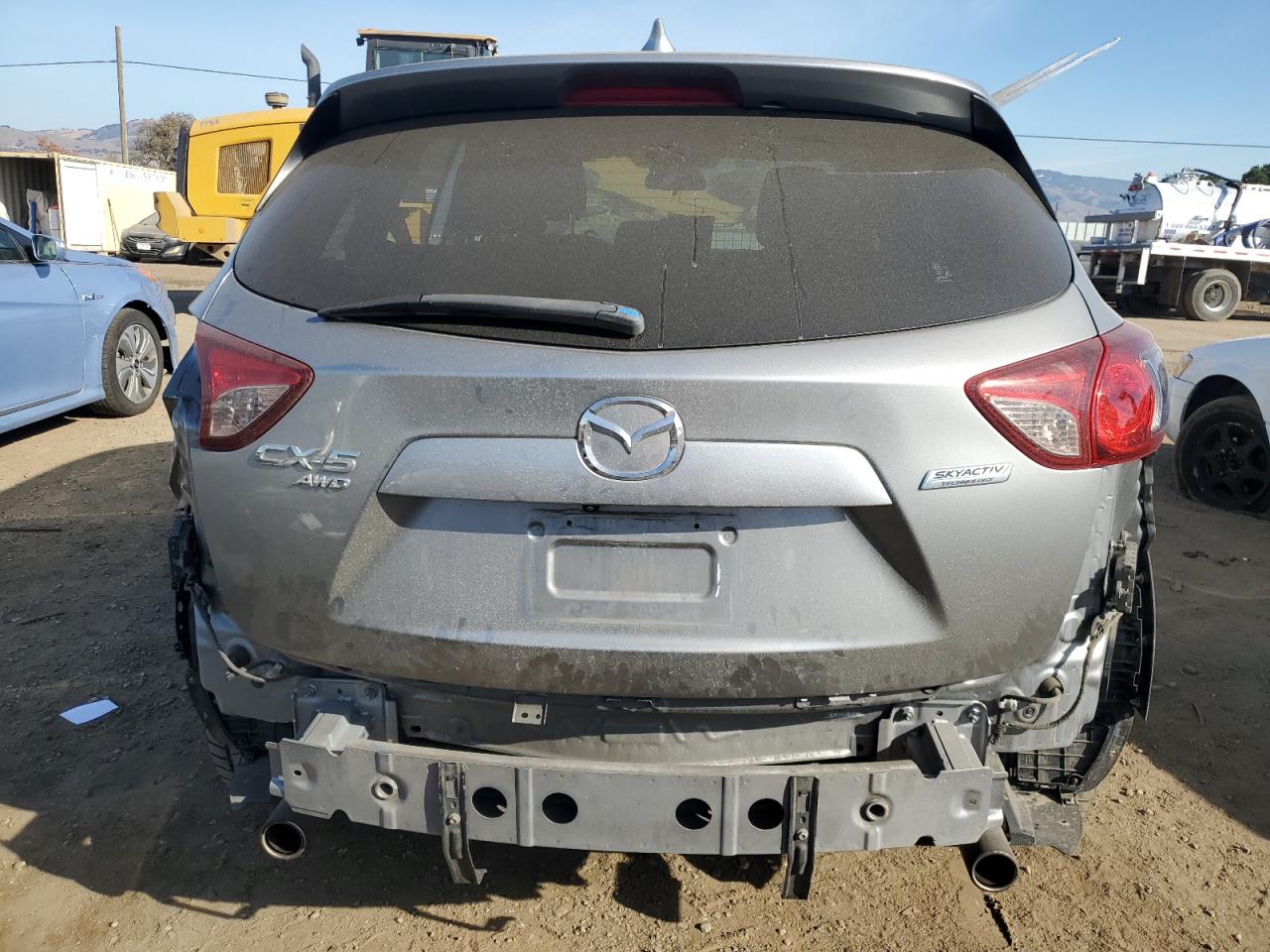 2014 Mazda CX-5 VIN JM3KE4CY0E0370074 Copart auction photo, side / rear end damage thumbnail 6