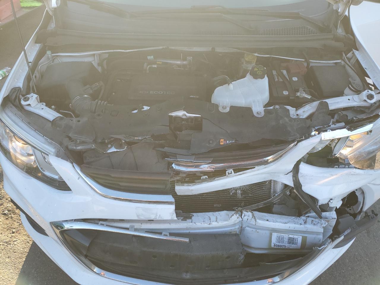 2019 Chevrolet Sonic VIN 1G1JD5SB9K4127838 Copart auction photo, front end damage thumbnail 13