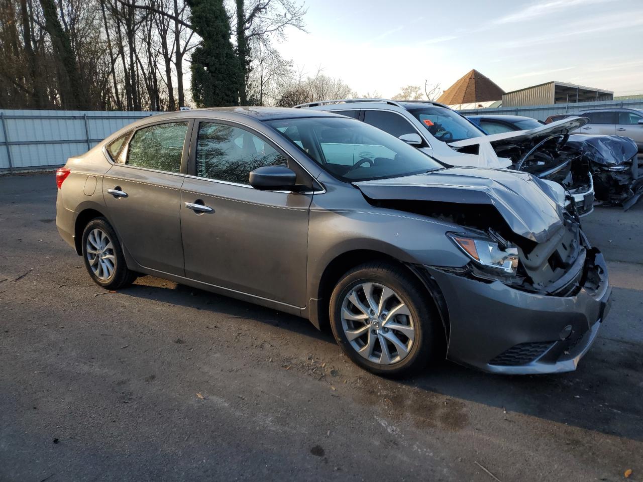2019 Nissan Sentra VIN 3N1AB7APXKY437518 Copart auction photo, front end / mechanical damage thumbnail 4