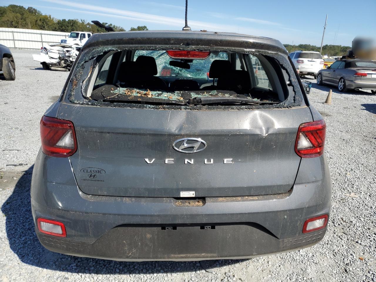 2024 Hyundai Venue VIN KMHRB8A34RU314339 Copart auction photo, top/roof / front end damage thumbnail 6