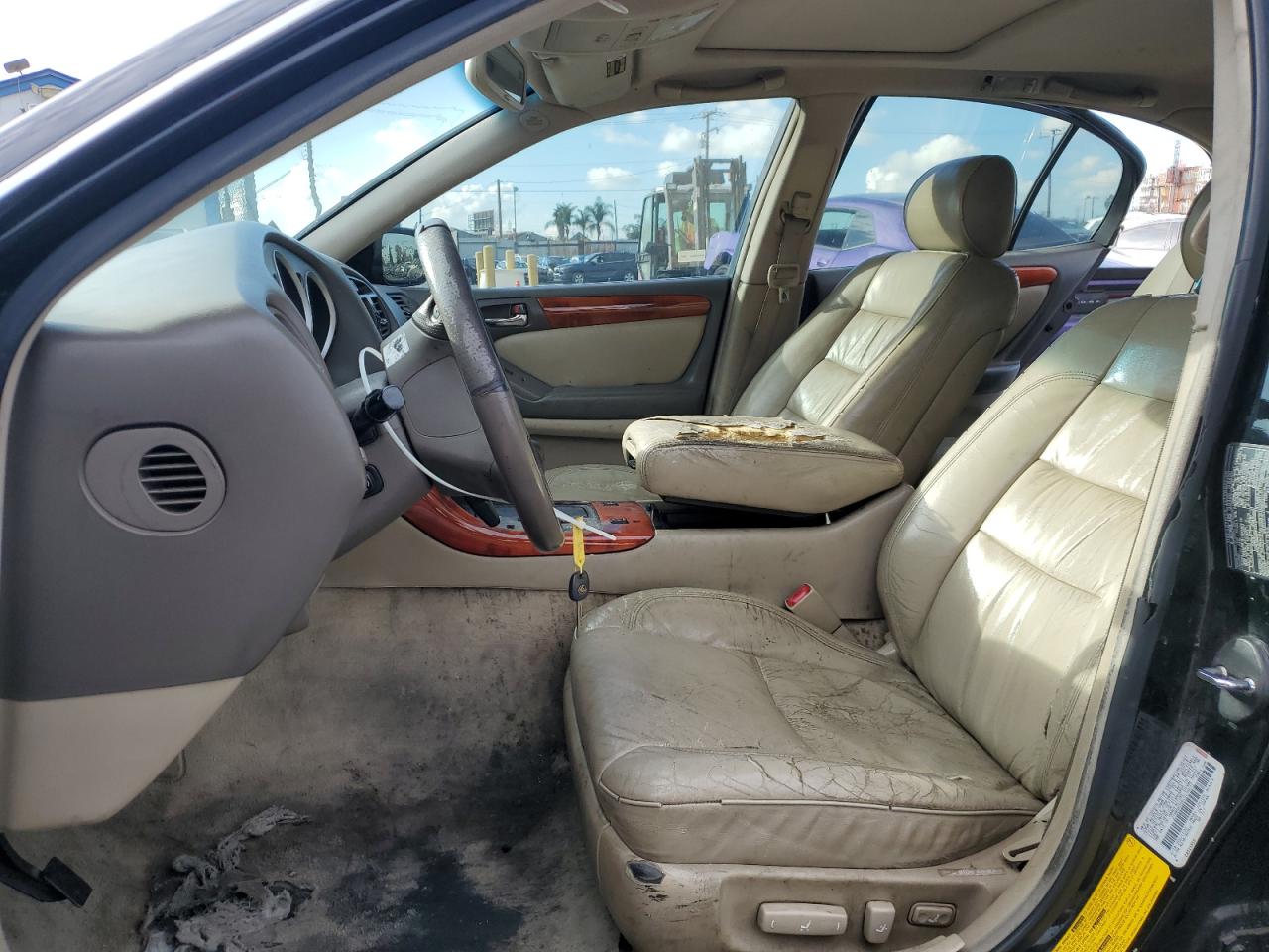 2001 Lexus GS 300 VIN JT8BD69S810134677 Copart auction photo, front end / side damage thumbnail 7