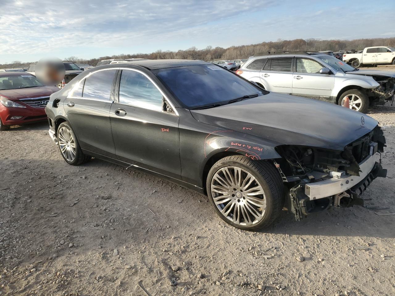 2015 Mercedes-Benz S-klasse VIN WDDUG8FB8FA085909 Copart auction photo, front end / rear end damage thumbnail 4
