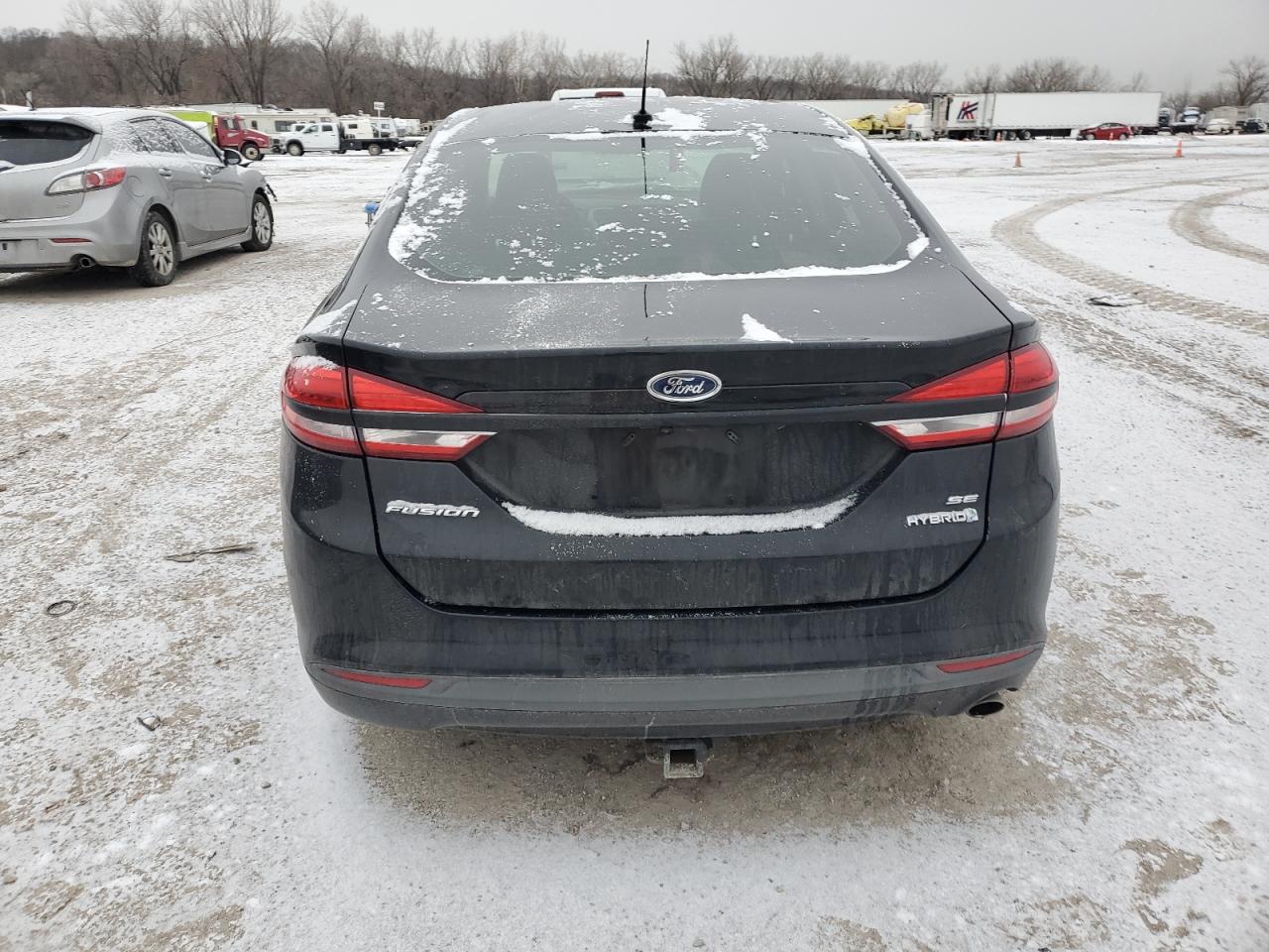 2017 Ford Fusion VIN 3FA6P0LU6HR356796 Copart auction photo, front end / mechanical damage thumbnail 6