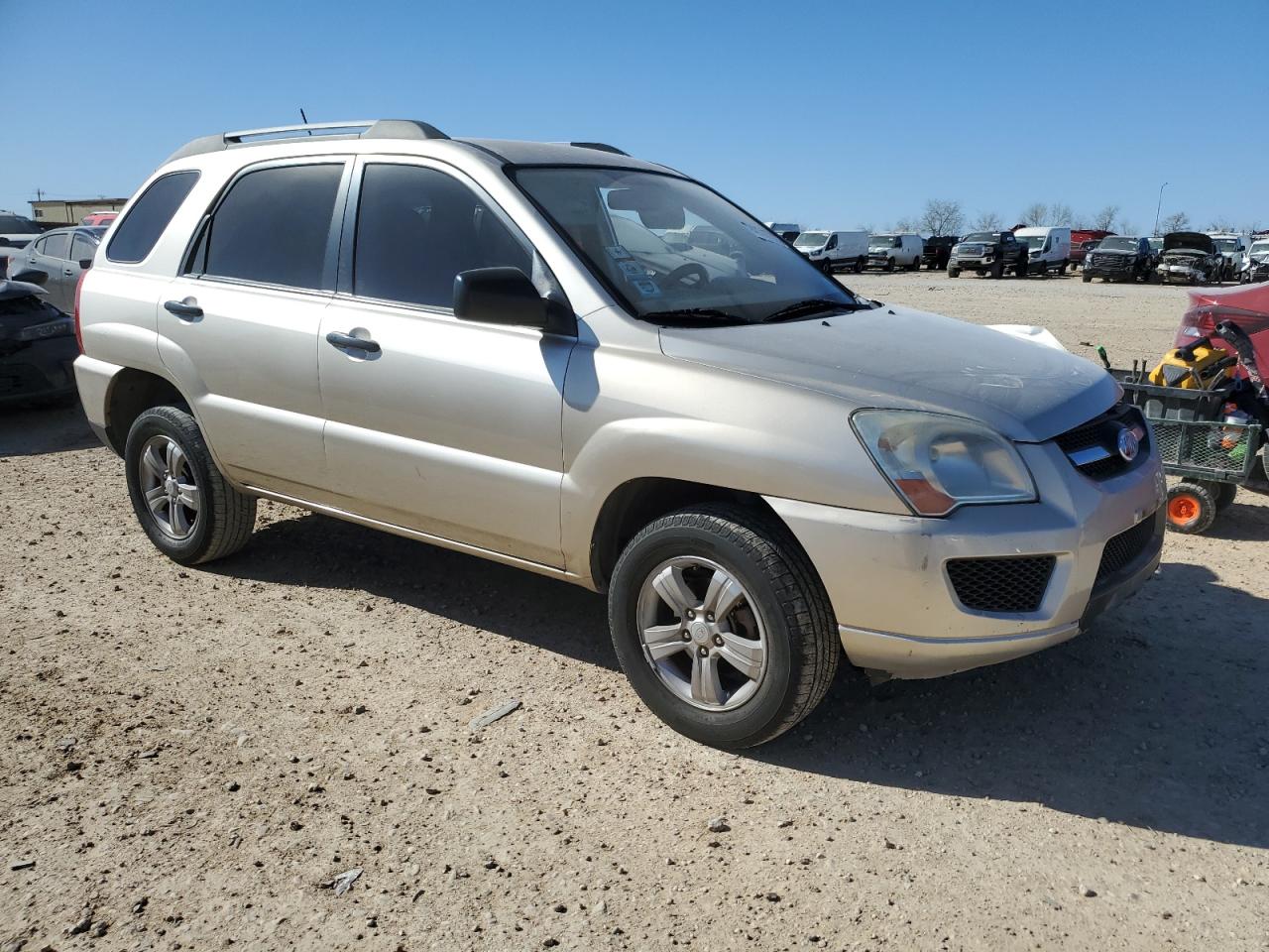 2009 KIA Sportage VIN KNDJF724X97557126 Copart auction photo, front end damage thumbnail 4