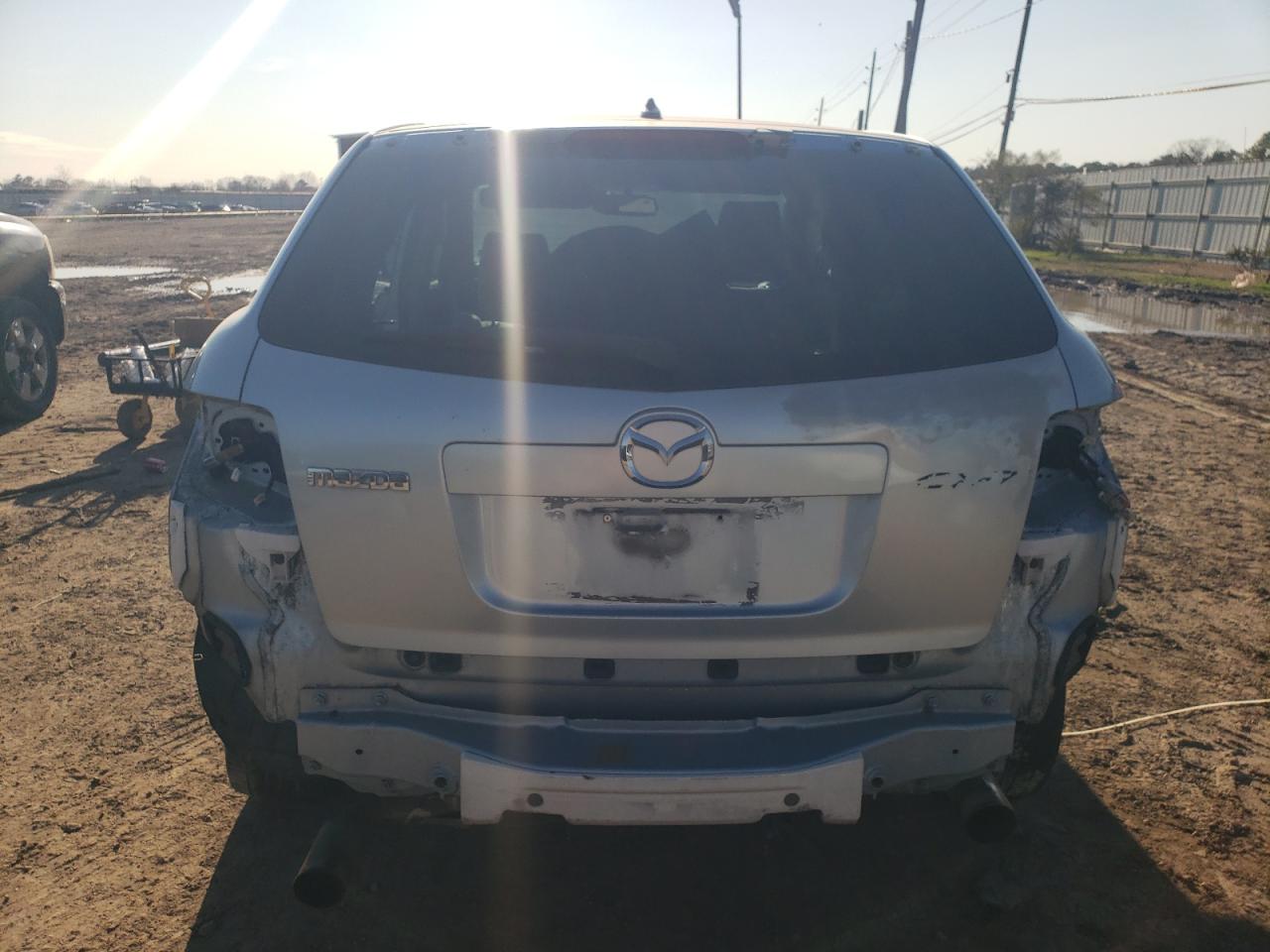 2008 Mazda CX-7 VIN JM3ER293080191703 Copart auction photo, side / rear end damage thumbnail 6