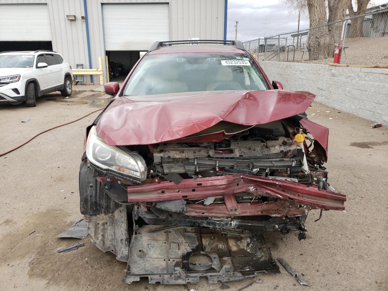 2017 Subaru Outback VIN 4S4BSANCXH3209327 Copart auction photo, front end damage thumbnail 5