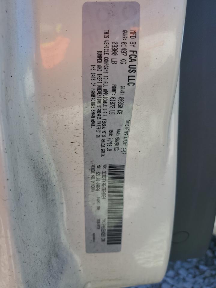 2017 Fiat 500 VIN 3C3CFFKR6HT600924 Copart auction photo, all over / minor dent/scratches damage thumbnail 13
