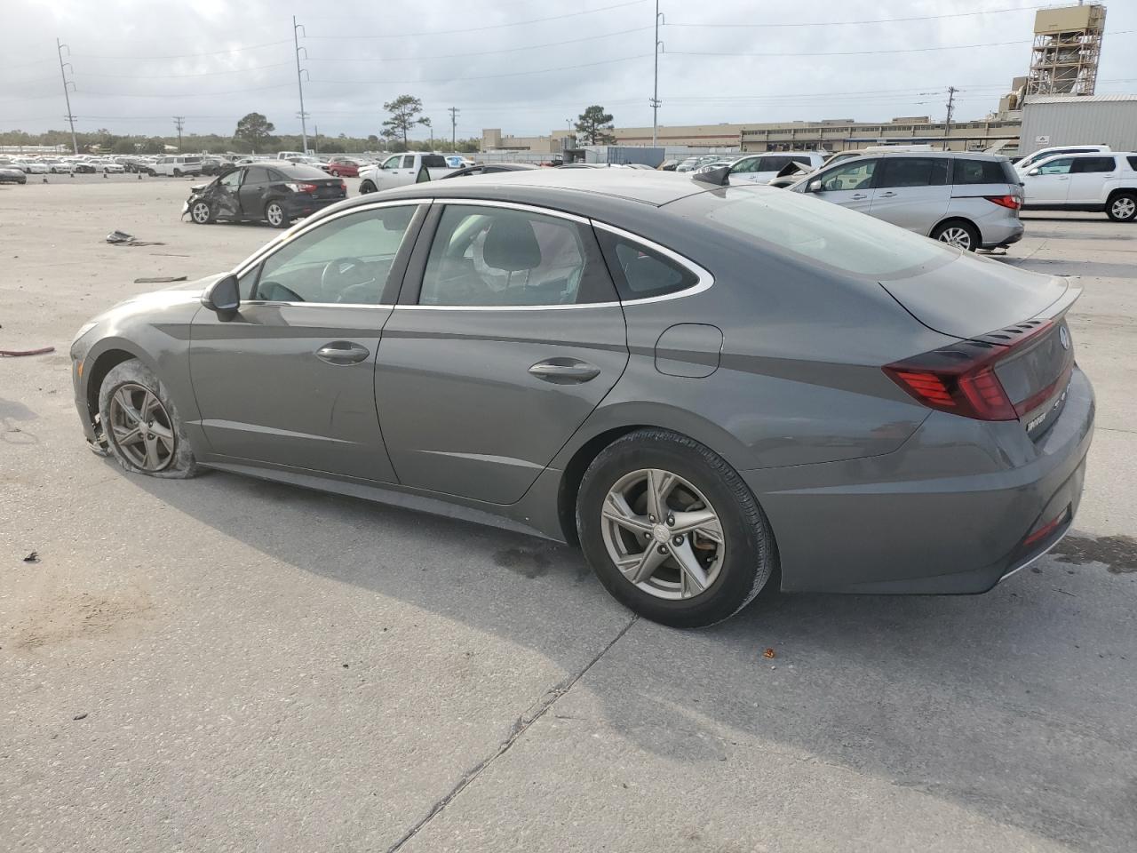 2022 Hyundai Sonata VIN KMHL24JA5NA213545 Copart auction photo, side damage thumbnail 2