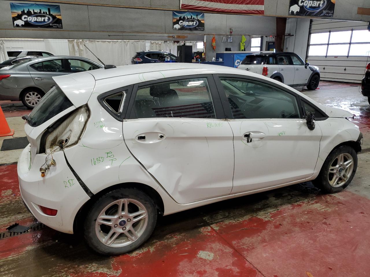 2017 Ford Fiesta VIN 3FADP4EJ4HM163531 Copart auction photo, all over damage thumbnail 3