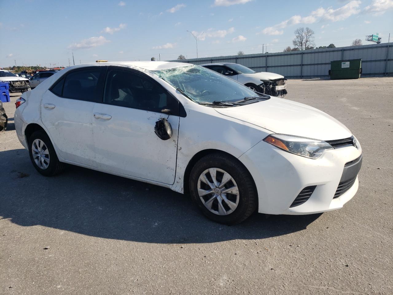 2014 Toyota Corolla VIN 5YFBURHE4EP093202 Copart auction photo, all over / top/roof damage thumbnail 4
