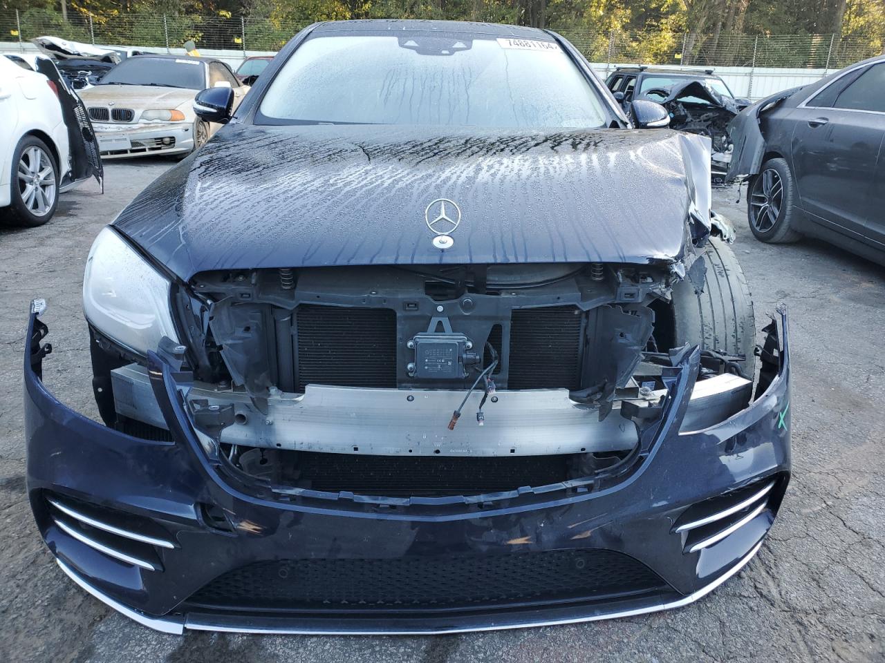 2019 Mercedes-Benz S-klasse VIN WDDUG8DB6KA474822 Copart auction photo, front end damage thumbnail 5