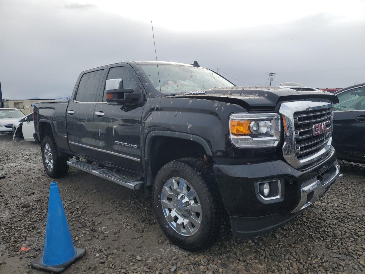2019 GMC Sierra VIN 1GT12SEY1KF254082 Copart auction photo, front end damage thumbnail 4