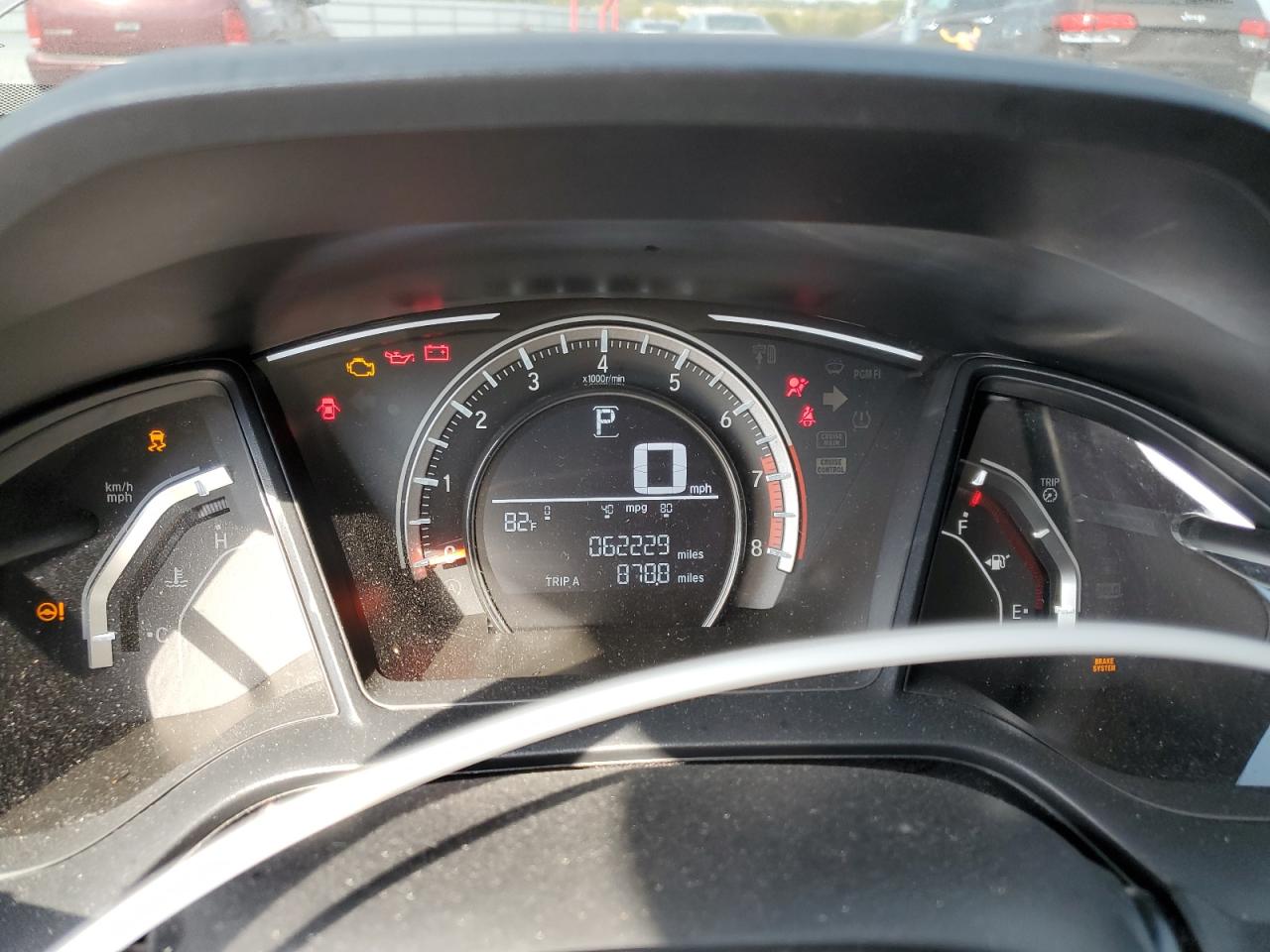 2018 Honda Civic VIN 2HGFC2F59JH587748 Copart auction photo, front end / mechanical damage thumbnail 9