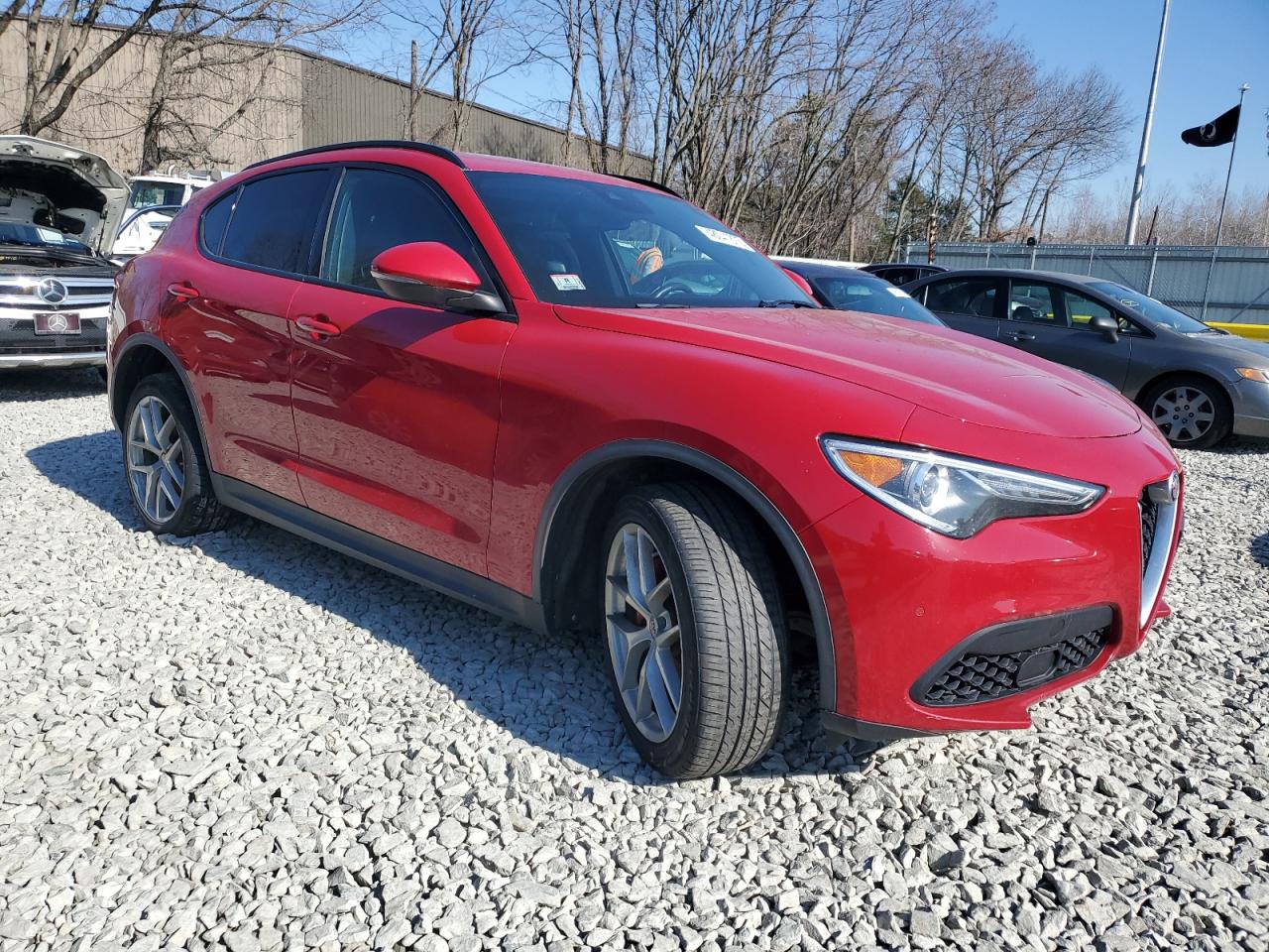 2018 Alfa Romeo Stelvio VIN ZASFAKNN6J7B63033 Copart auction photo, mechanical damage thumbnail 4