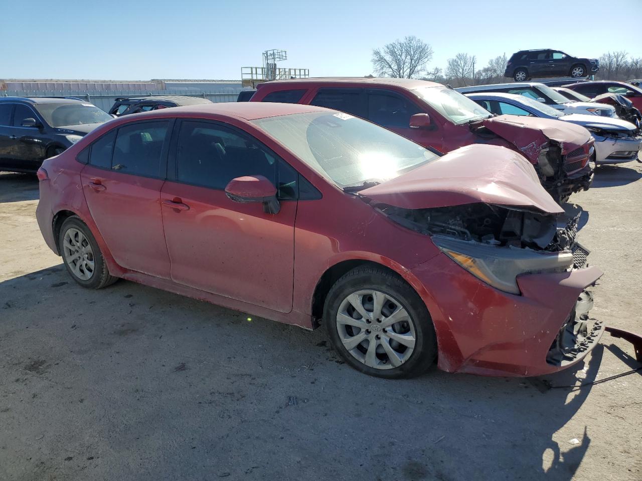 2020 Toyota Corolla VIN 5YFEPRAEXLP072544 Copart auction photo, front end damage thumbnail 4