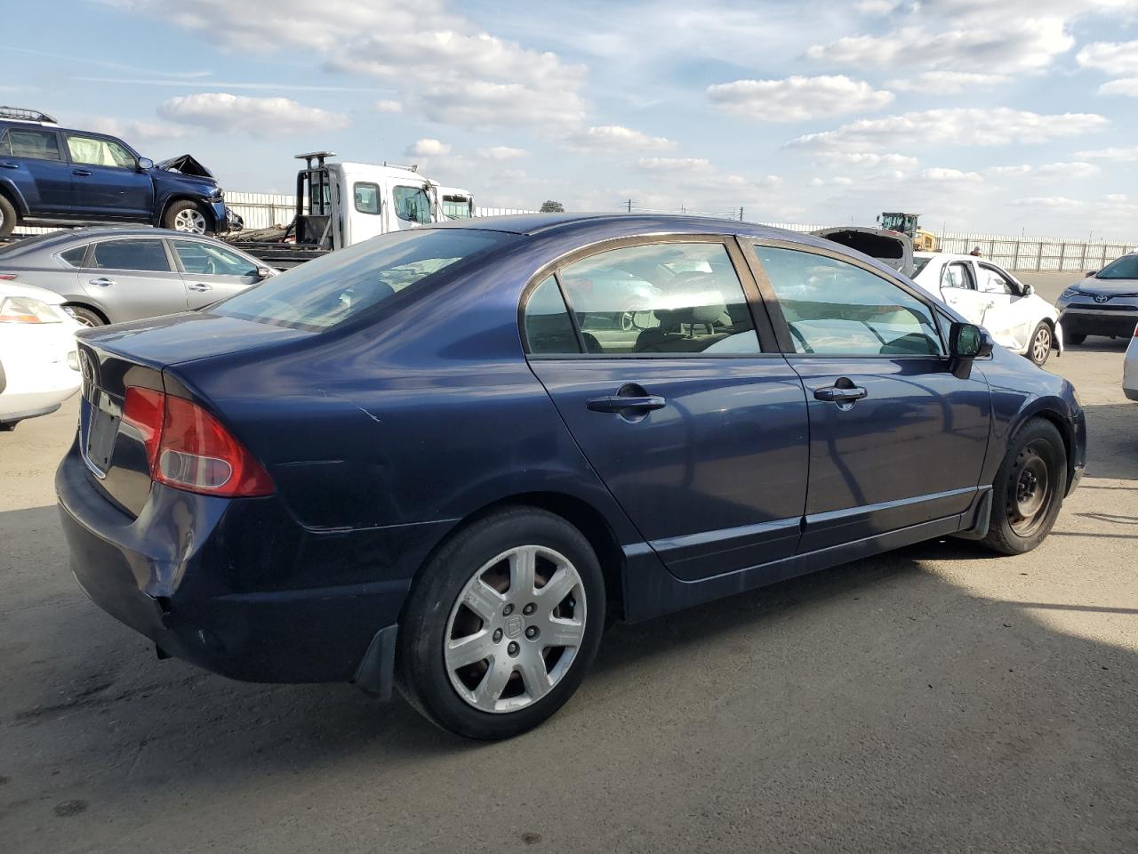 2008 Honda Civic VIN 1HGFA16588L115876 Copart auction photo, front end / rear end damage thumbnail 3