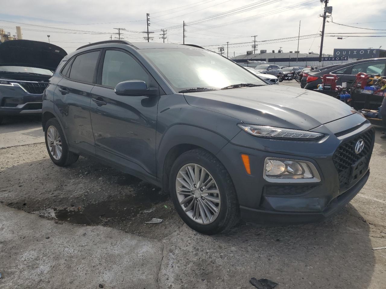 2018 Hyundai Kona VIN KM8K22AA4JU078079 Copart auction photo, rear end / side damage thumbnail 4