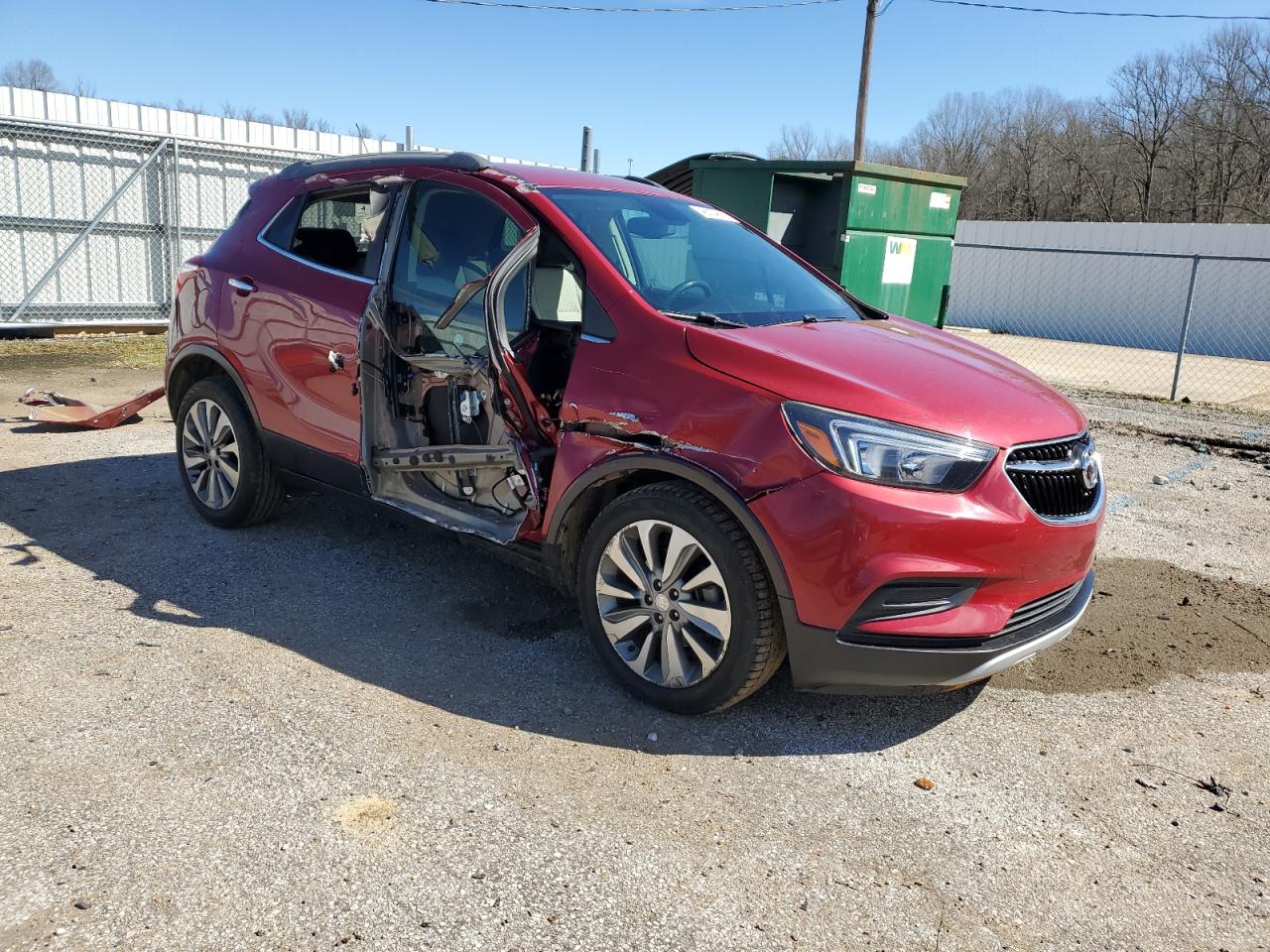 2018 Buick Encore VIN KL4CJASB4JB702529 Copart auction photo, side damage thumbnail 4
