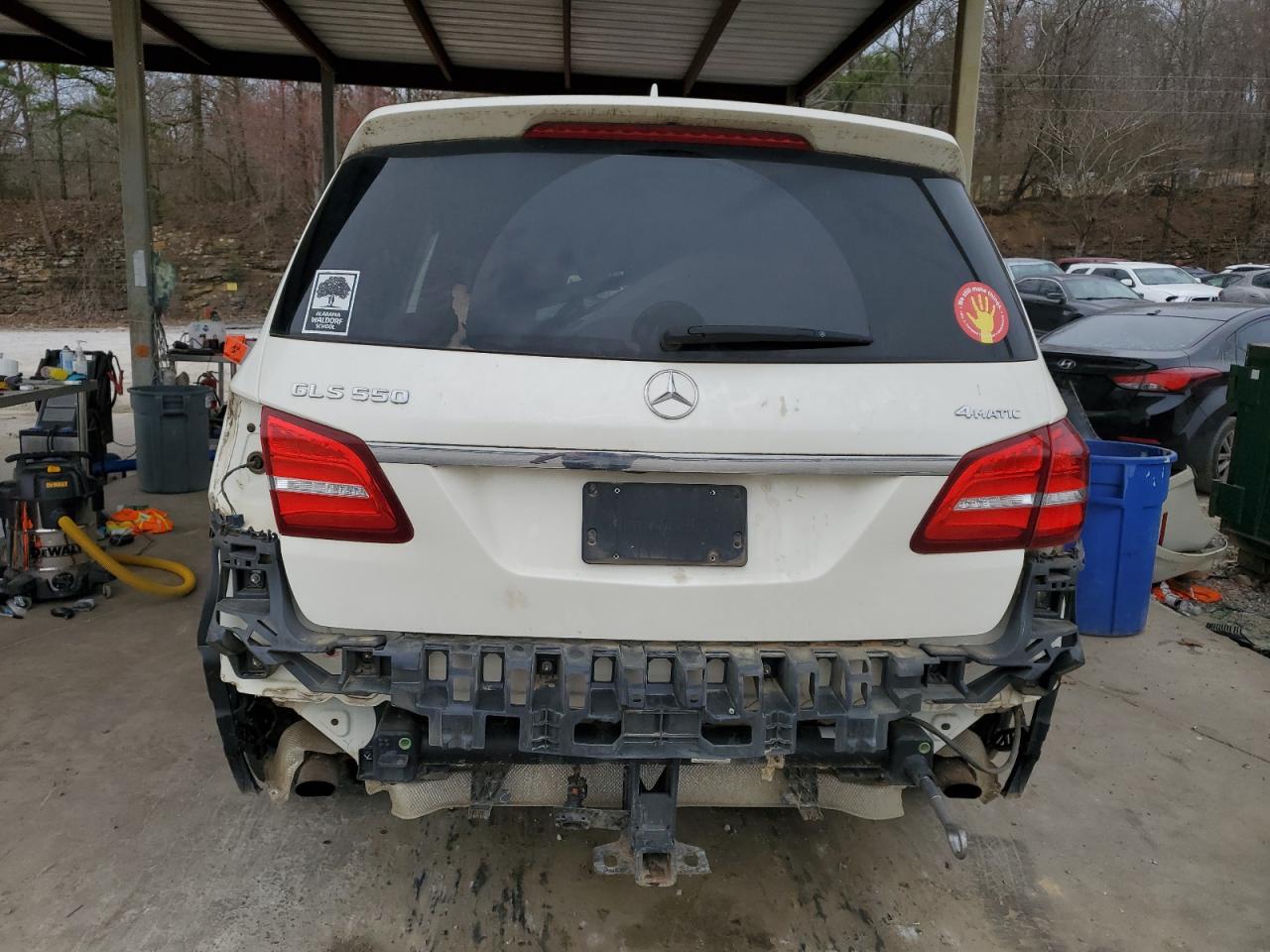 2018 Mercedes-Benz GLS-klasse VIN 4JGDF7DE9JB062805 Copart auction photo, front end / rear end damage thumbnail 6