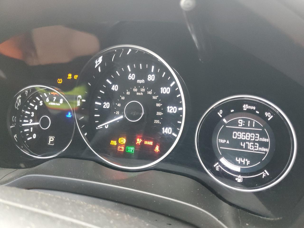 2017 Honda HR-V VIN 3CZRU5H37HM700589 Copart auction photo, front end damage thumbnail 9