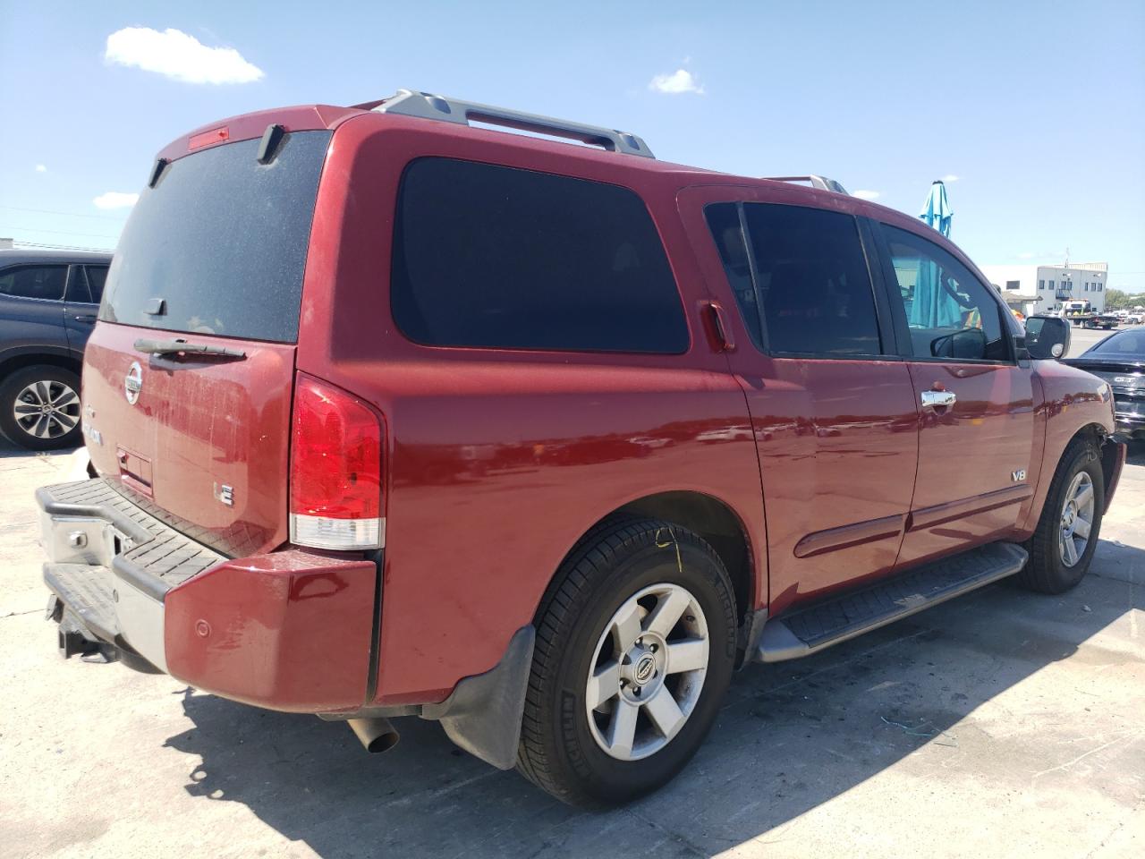 2005 Nissan Armada VIN 5N1AA08B75N733854 Copart auction photo, front end / rear end damage thumbnail 3