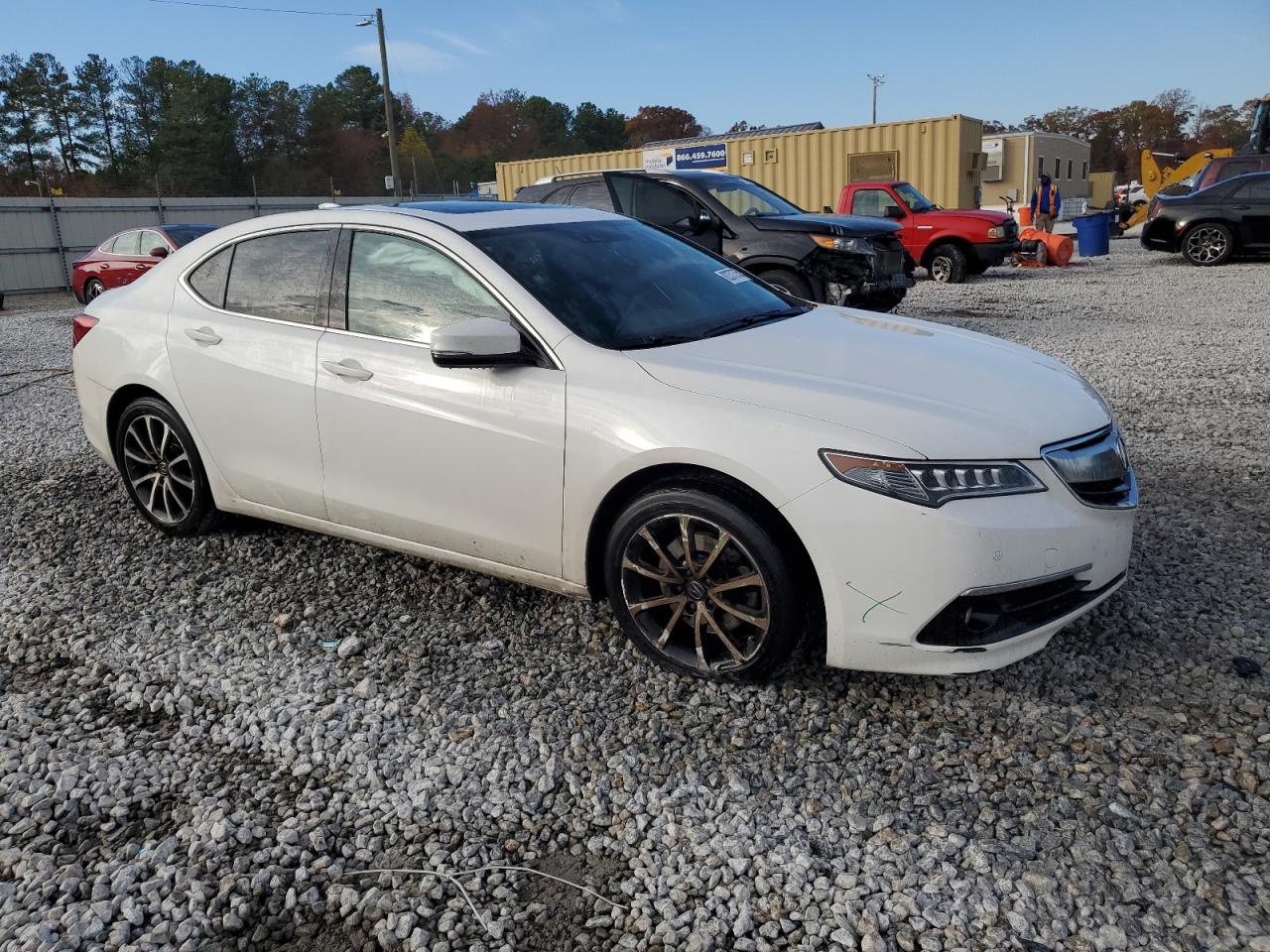 2015 Acura TLX VIN 19UUB3F70FA004975 Copart auction photo, side damage thumbnail 4