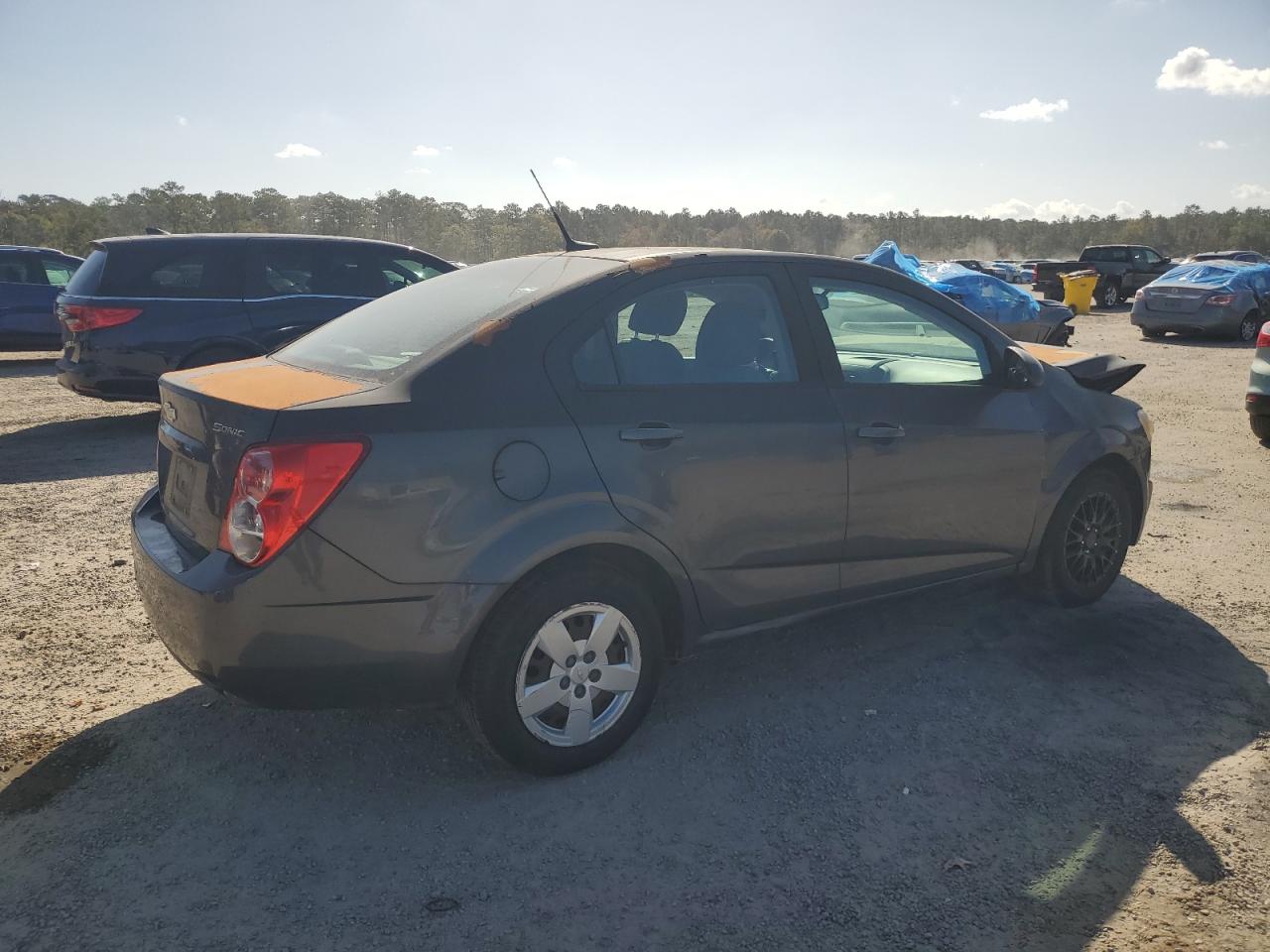 2013 Chevrolet Sonic VIN 1G1JA5SH6D4144144 Copart auction photo, all over damage thumbnail 3