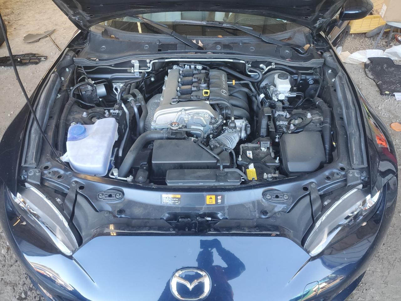 2021 Mazda MX-5 VIN JM1NDAM72M0457454 Copart auction photo, side damage thumbnail 11