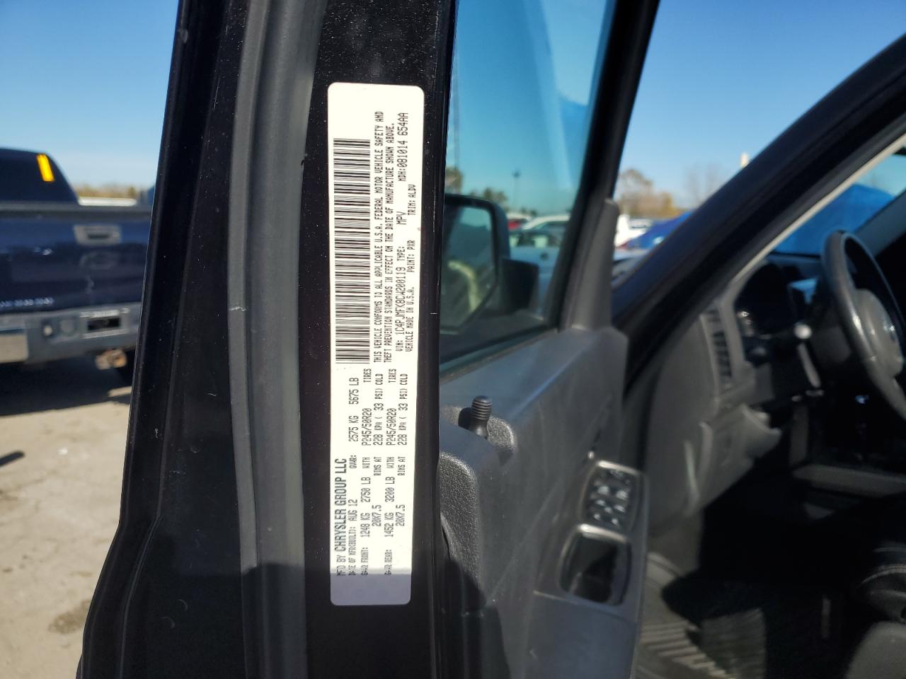 2012 Jeep Liberty (North America) VIN 1C4PJMFK8CW200119 Copart auction photo, front end / side damage thumbnail 13