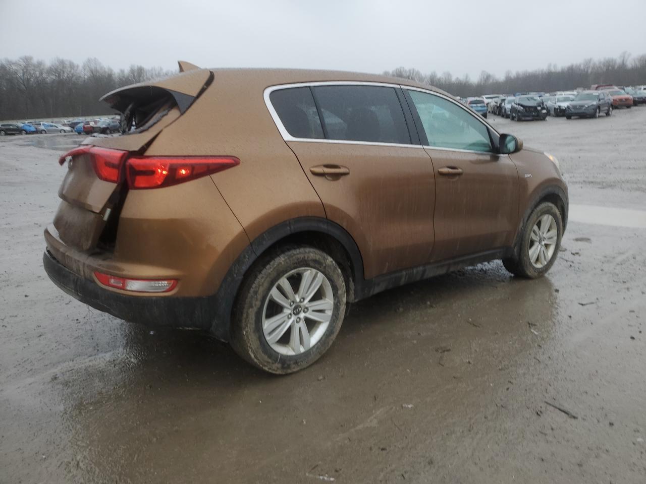 2018 KIA Sportage VIN KNDPMCAC1J7351344 Copart auction photo, rear end / side damage thumbnail 3