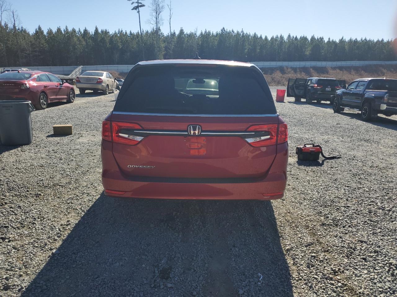 2022 Honda Odyssey VIN 5FNRL6H79NB051590 Copart auction photo, all over damage thumbnail 6