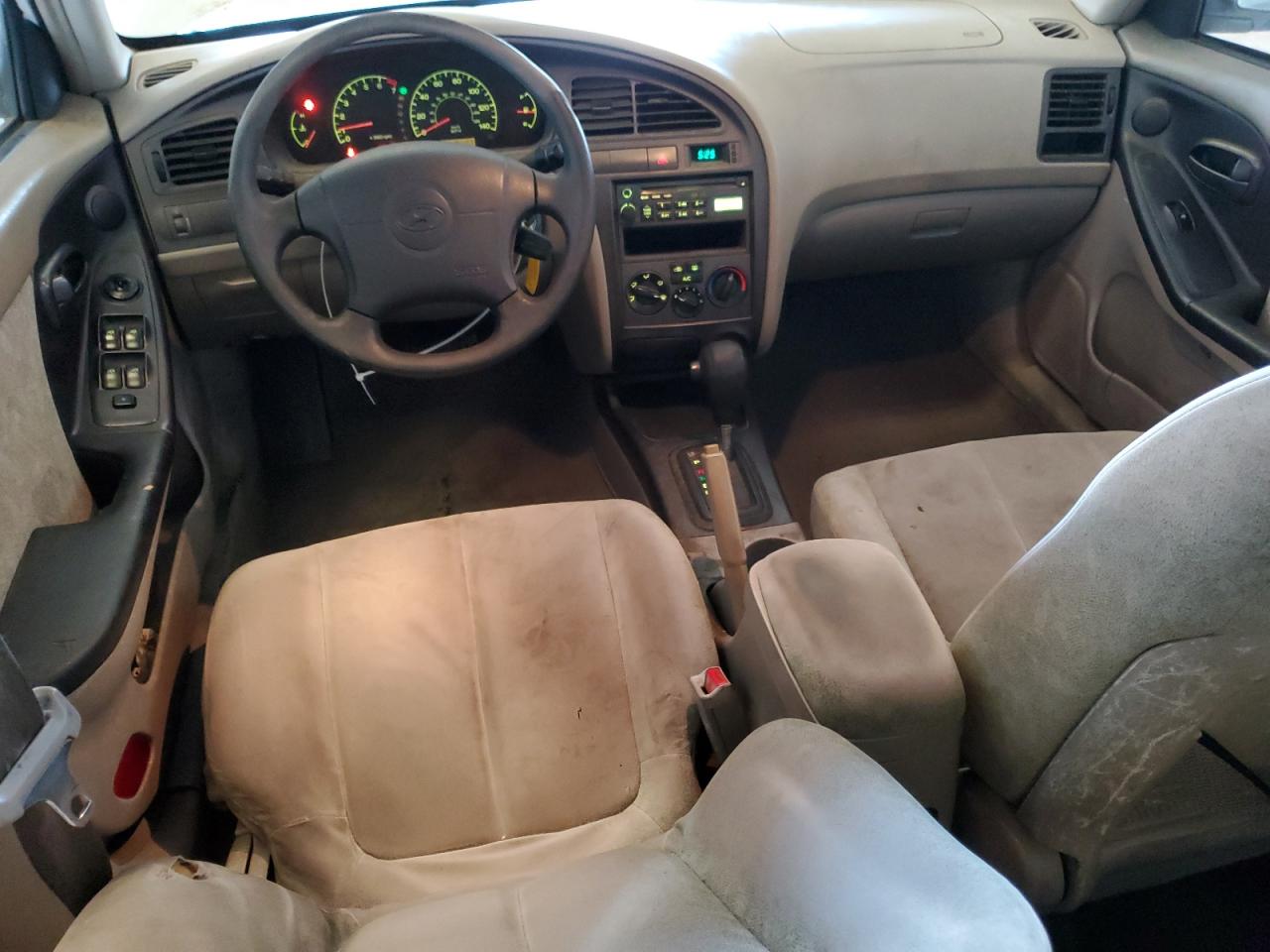 2001 Hyundai Elantra VIN KMHDN45D81U252400 Copart auction photo, rear end damage thumbnail 8