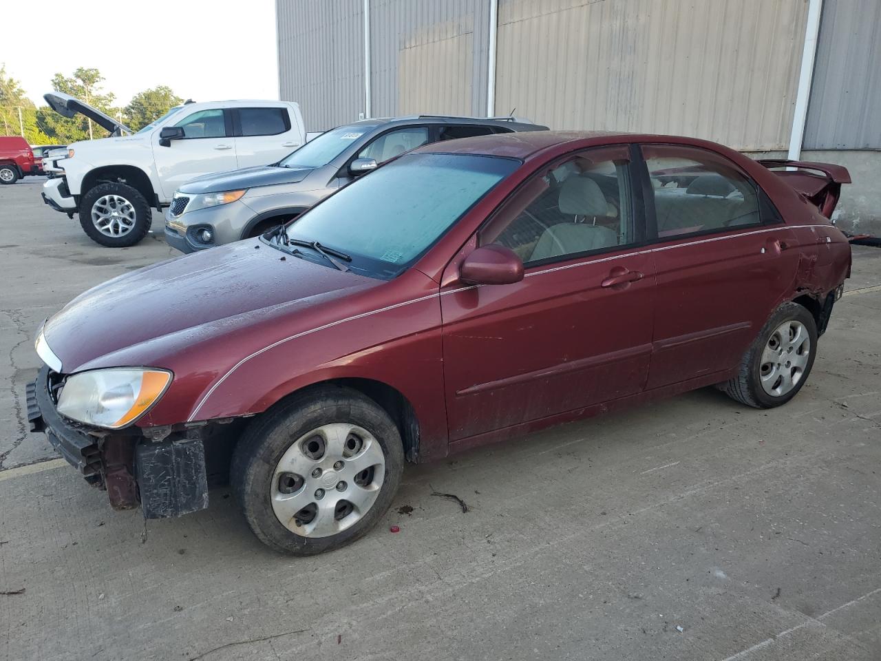 2004 KIA Spectra VIN KNAFE121245036396