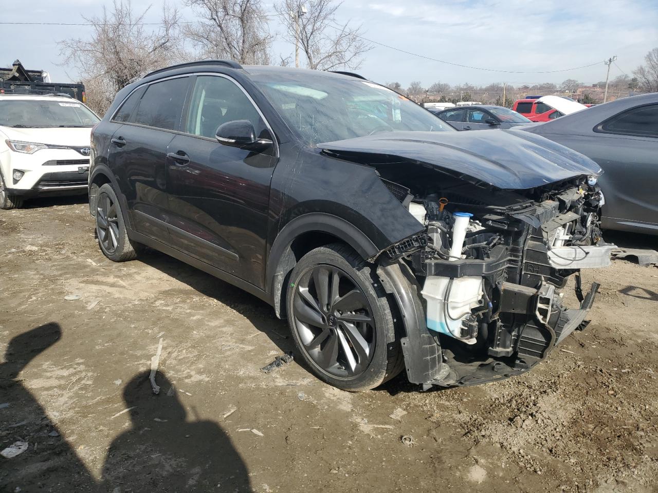 2017 KIA Niro VIN KNDCC3LC4H5073074 Copart auction photo, front end / minor dent/scratches damage thumbnail 4