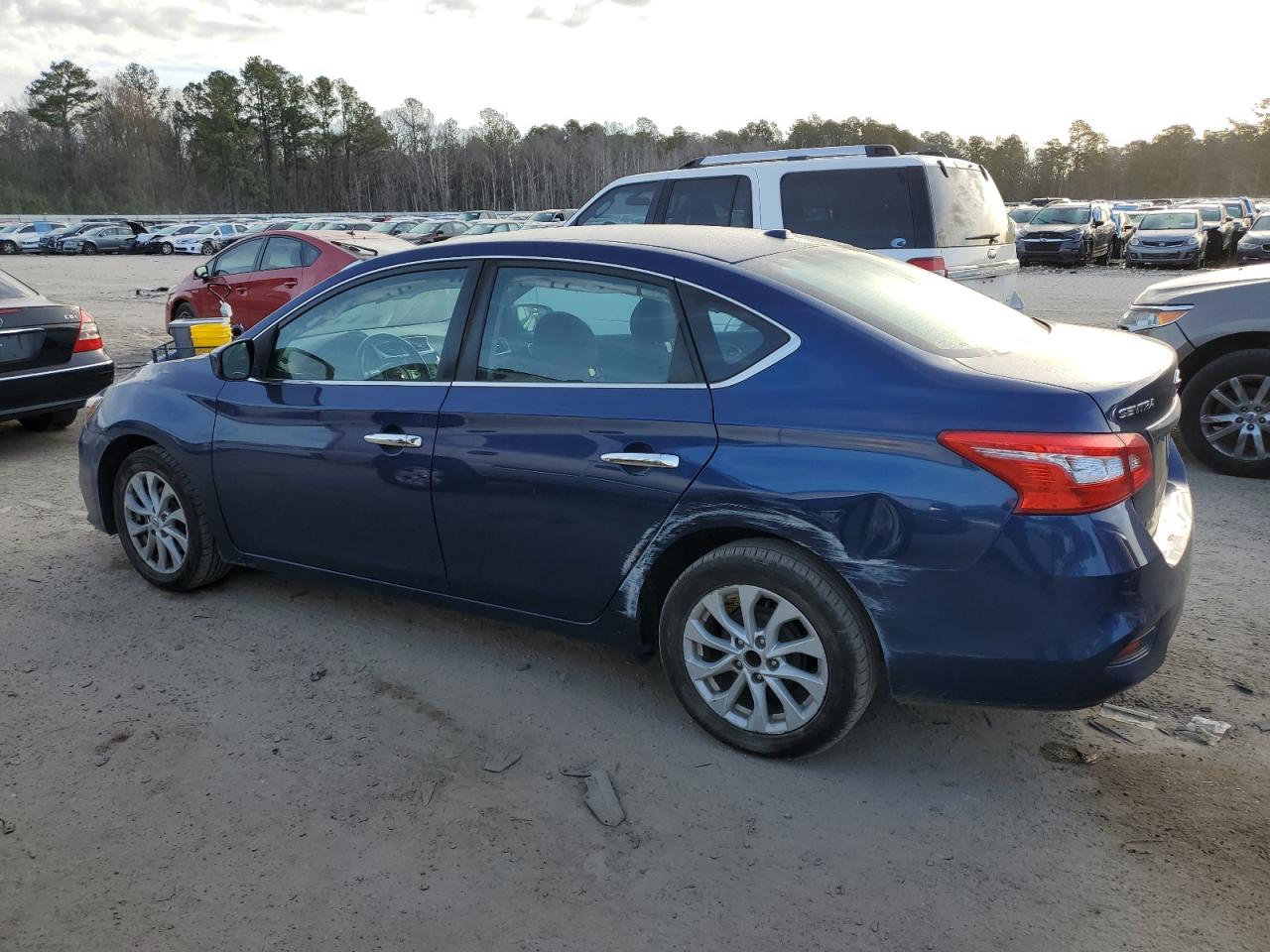 2019 Nissan Sentra VIN 3N1AB7AP1KY436368 Copart auction photo, side / rear end damage thumbnail 2