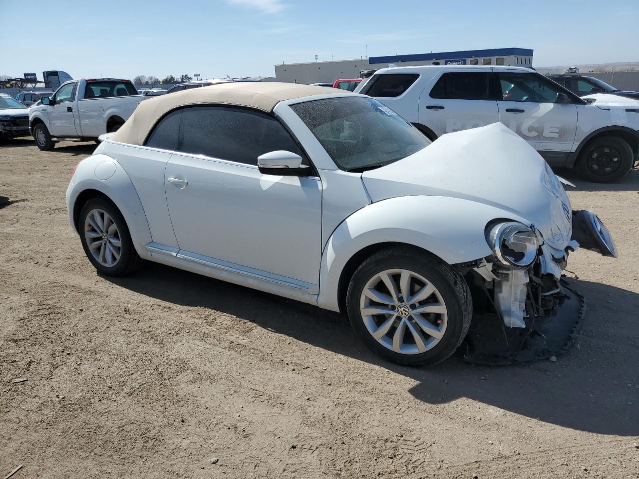 2015 Volkswagen Beetle VIN 3VW5A7AT5FM818525 Copart auction photo, frame damage / hail damage thumbnail 4