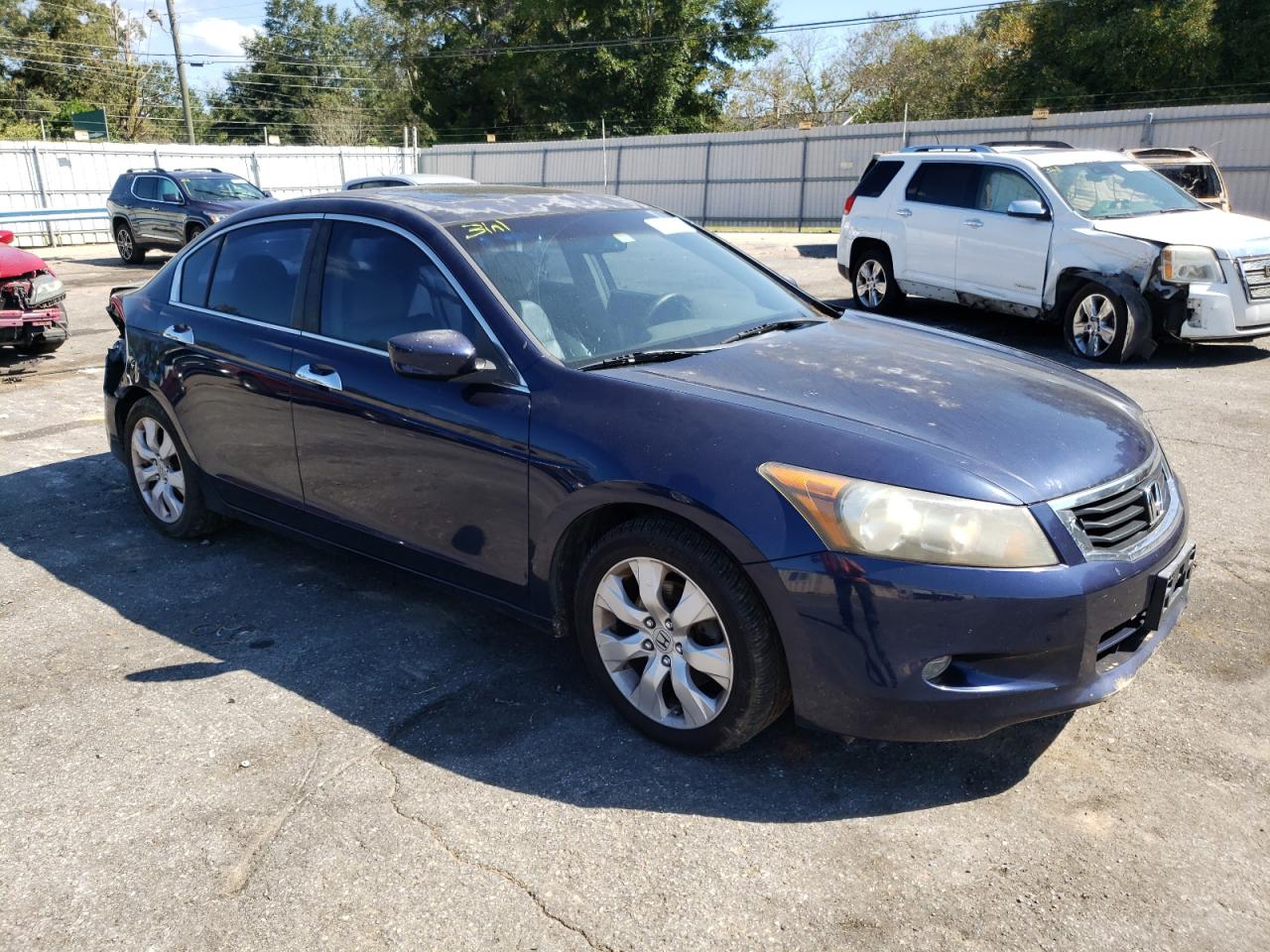 2008 Honda Accord VIN 1HGCP36888A073163 Copart auction photo, rear end damage thumbnail 4