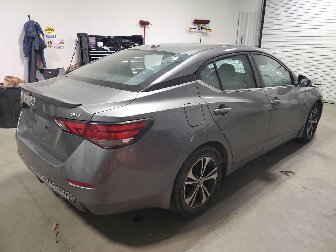 2021 Nissan Sentra VIN 3N1AB8CV9MY302048 Copart auction photo, front end / side damage thumbnail 3