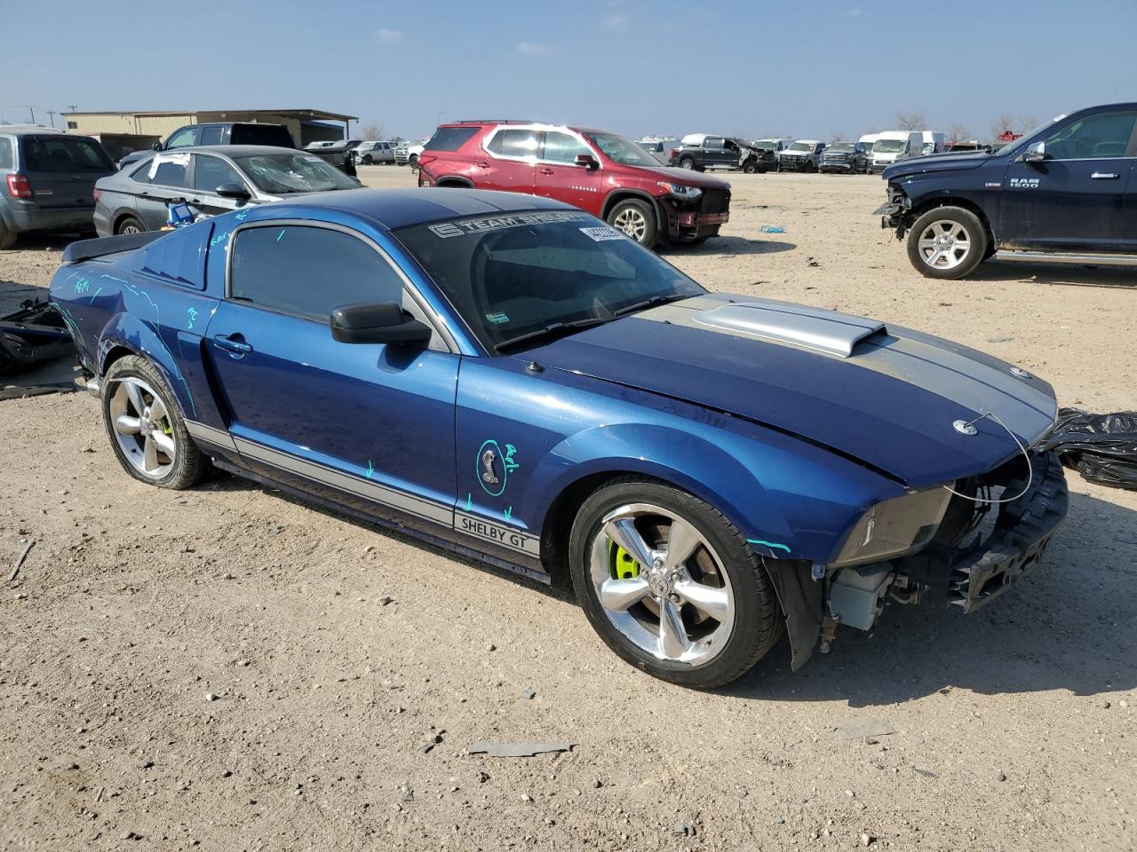 2008 Ford Mustang VIN 1ZVHT82HX85146865 Copart auction photo, rear end / undercarriage damage thumbnail 4