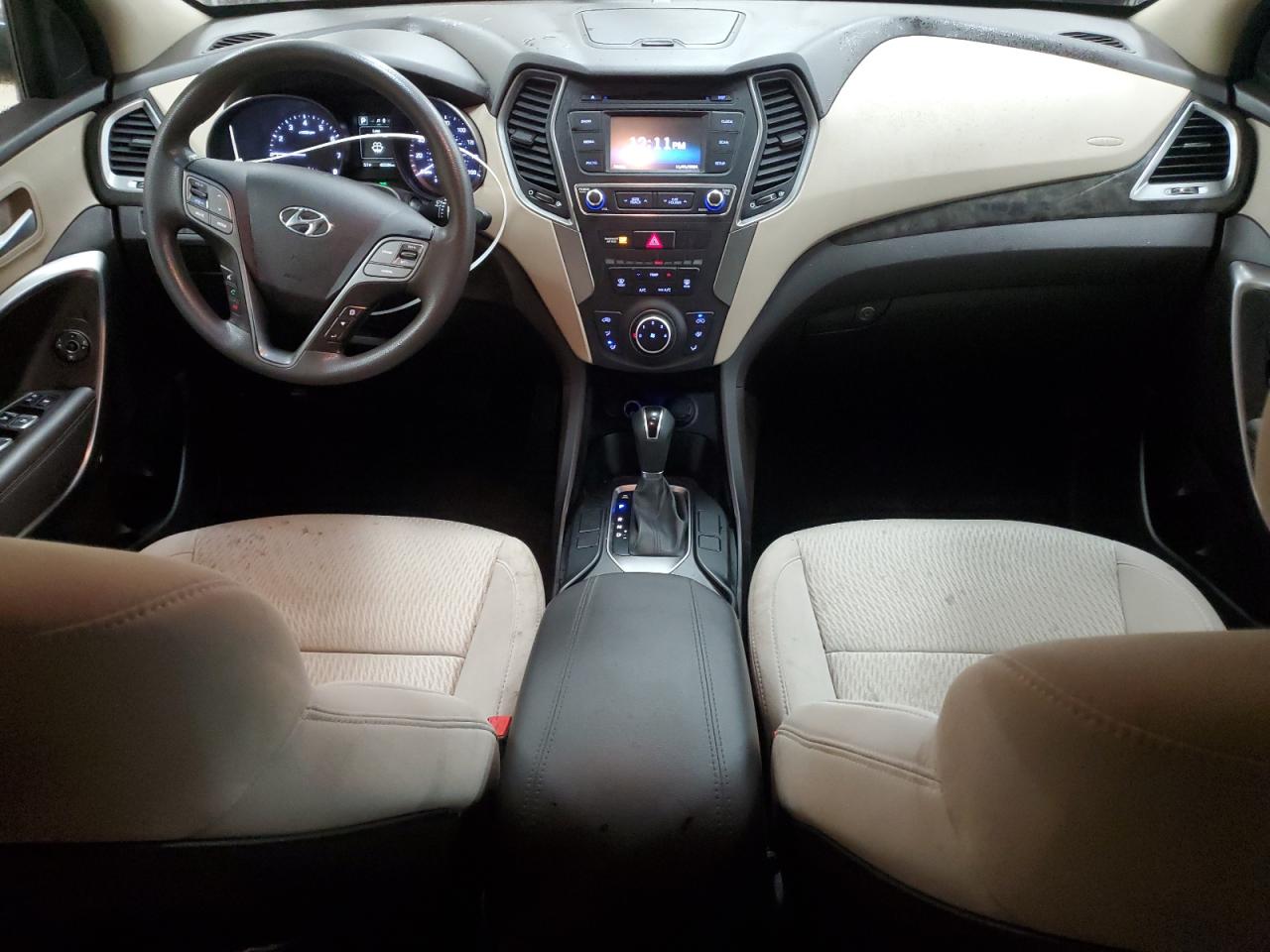 2017 Hyundai Santa Fe VIN 5XYZTDLBXHG394941 Copart auction photo, front end / side damage thumbnail 8