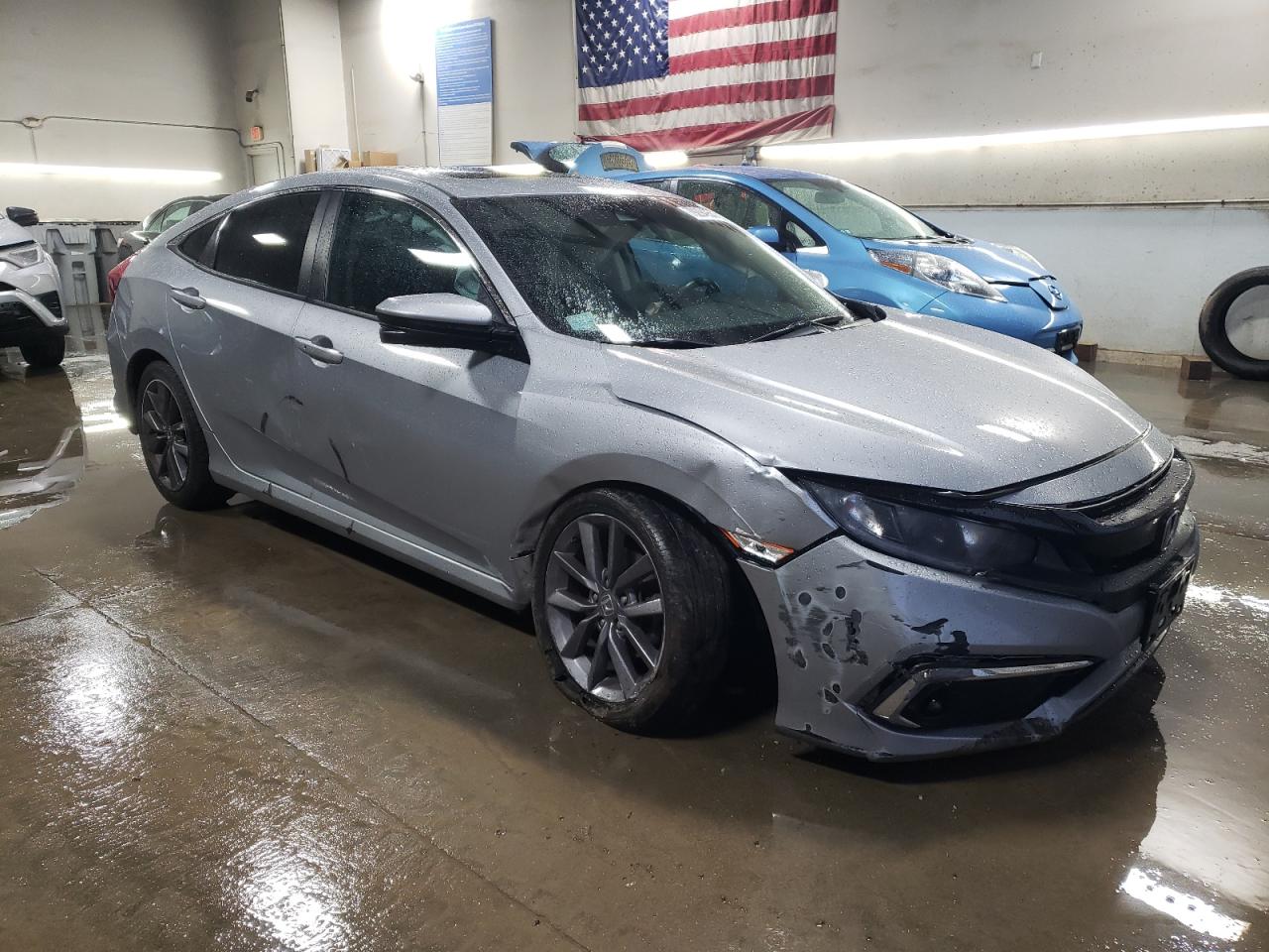 2019 Honda Civic VIN 19XFC1F31KE007204 Copart auction photo, front end damage thumbnail 4