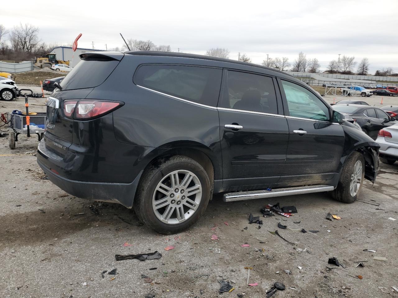 2013 Chevrolet Traverse VIN 1GNKRGKD3DJ109793 Copart auction photo, front end damage thumbnail 3