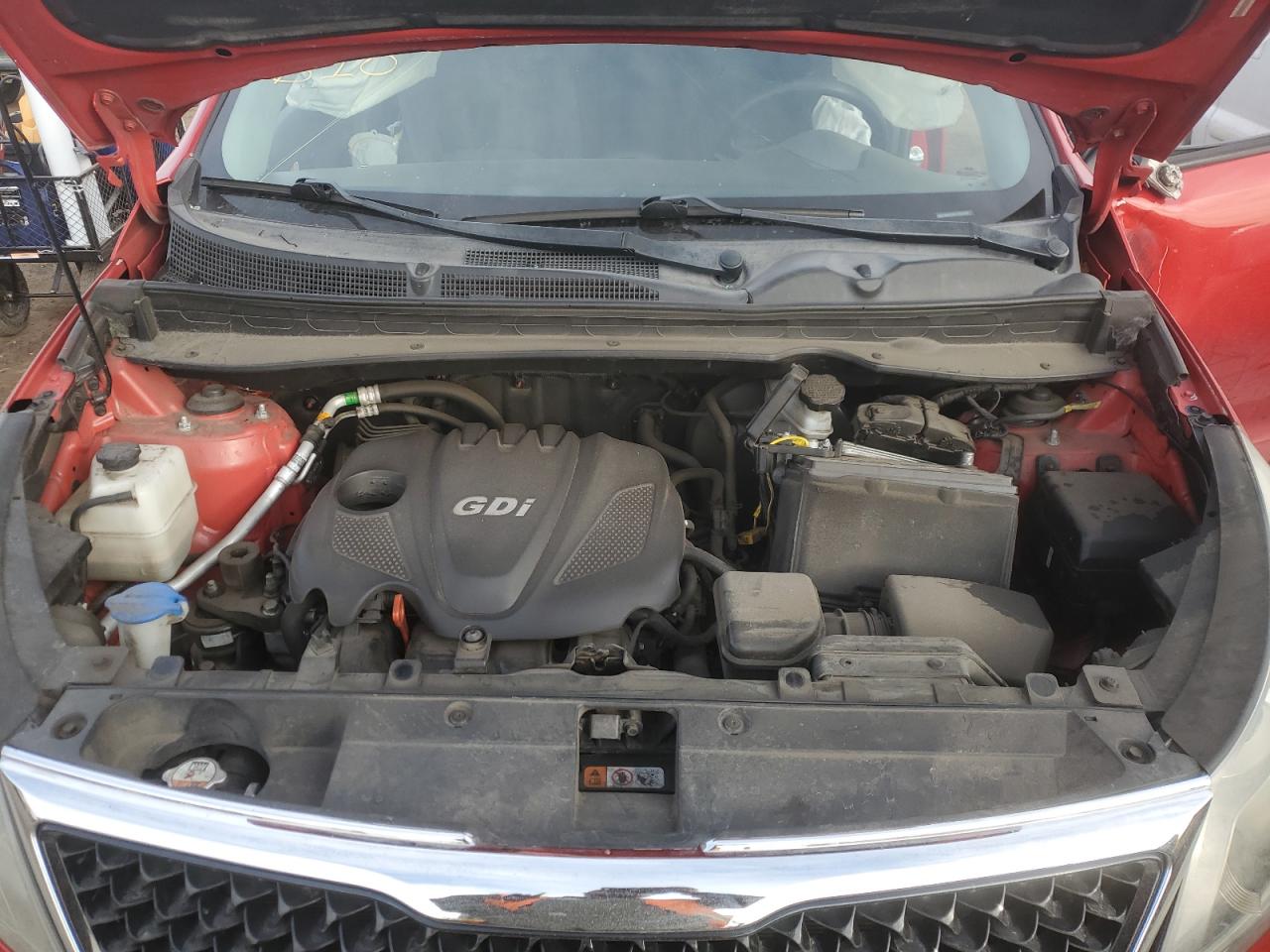 2014 KIA Sportage VIN KNDPBCAC7E7620586 Copart auction photo, rollover damage thumbnail 11
