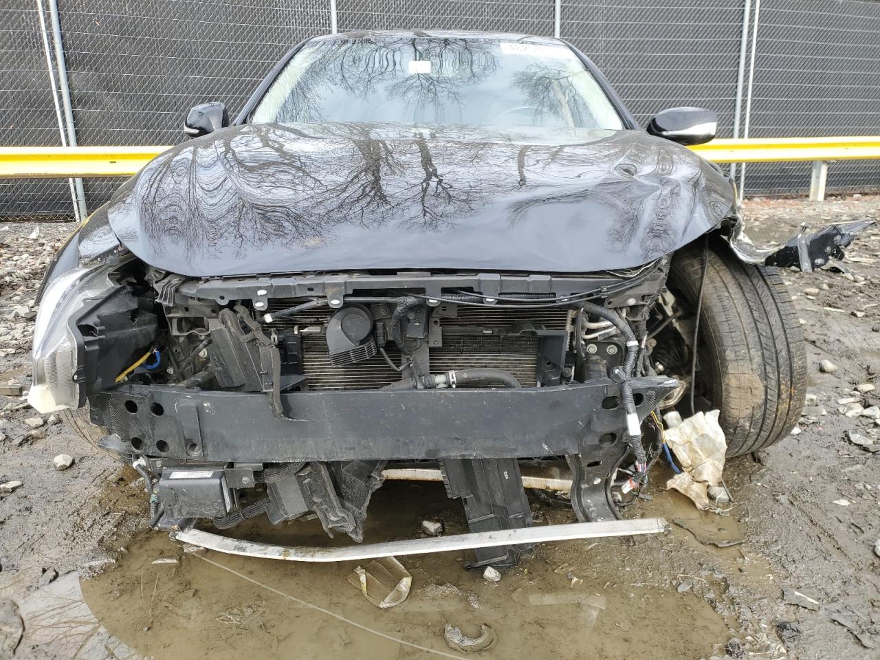 2019 Infiniti Q50 VIN JN1EV7AR4KM592384 Copart auction photo, front end / undercarriage damage thumbnail 5