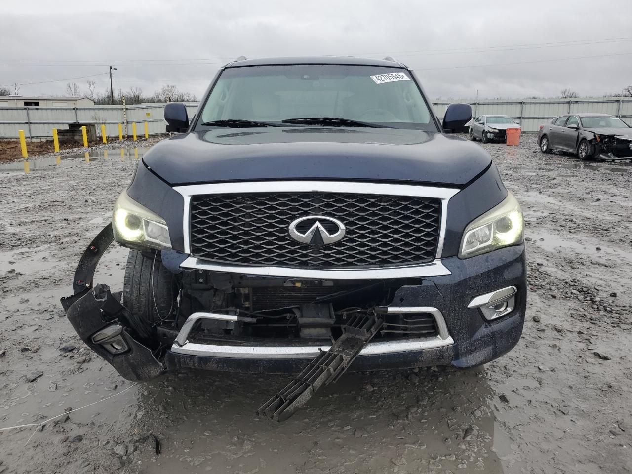 2015 Infiniti QX80 VIN JN8AZ2NF9F9572227 Copart auction photo, front end damage thumbnail 5
