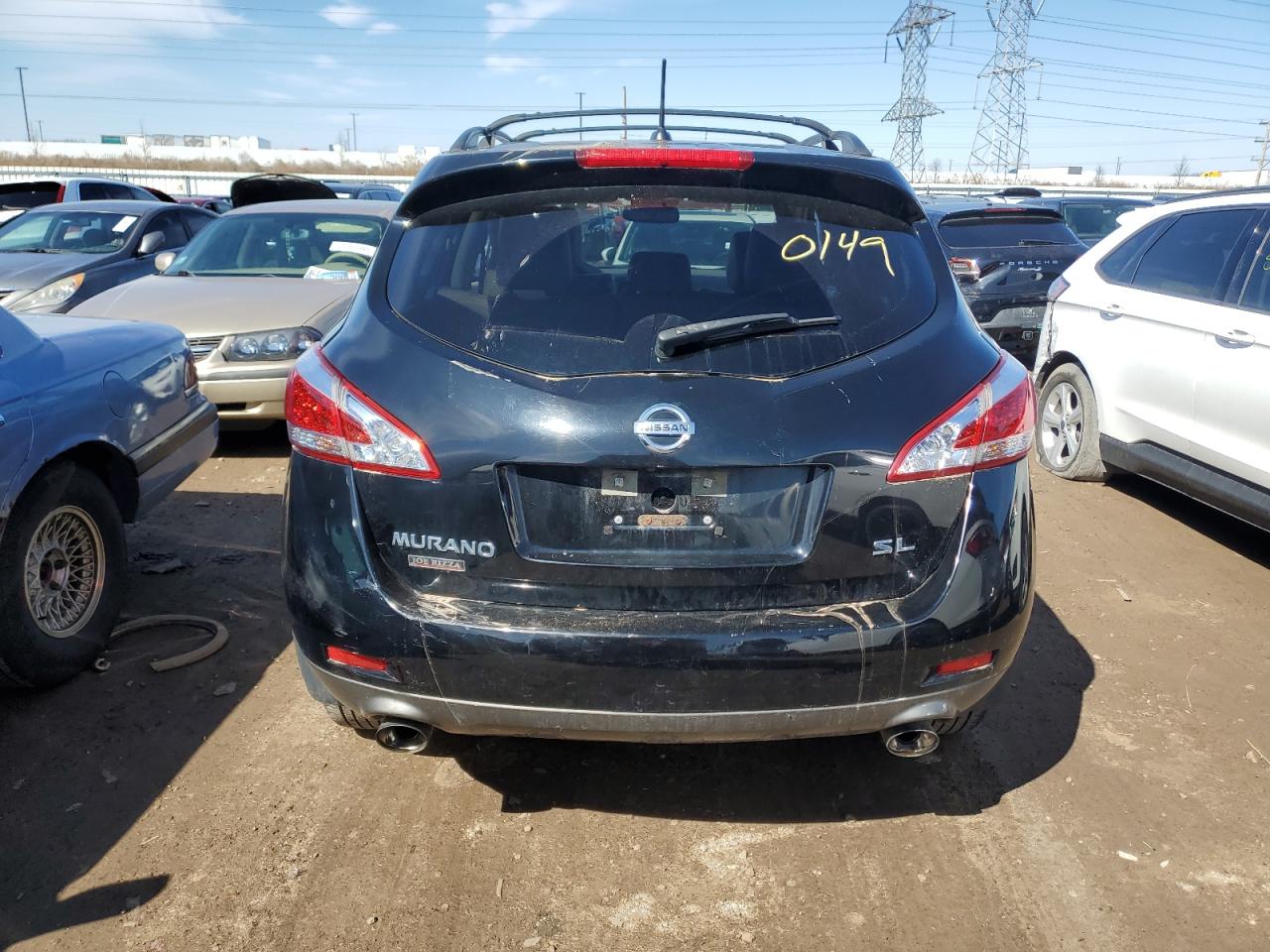 2014 Nissan Murano VIN JN8AZ1MU0EW412599 Copart auction photo, side / front end damage thumbnail 6